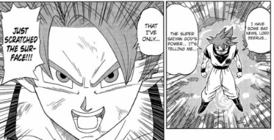 Goku talks with Yamoshi