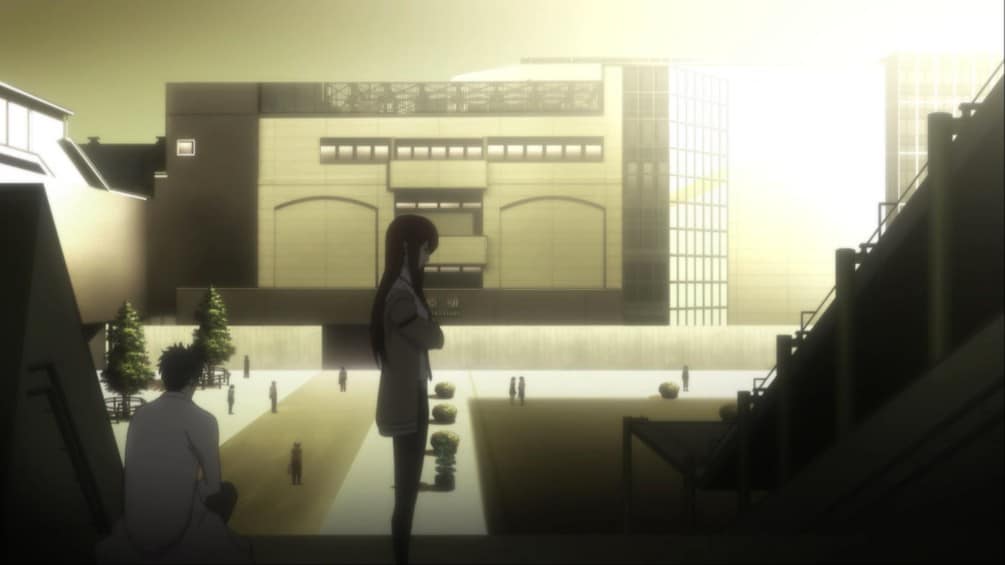 Steins-Gate_Okarin_Kurisu_Akihabara_Stairs