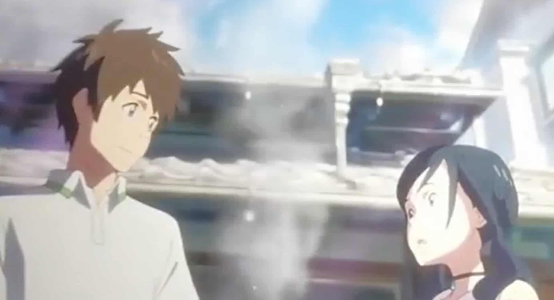 Did Taki and Mitsuha appear in Weathering with You?